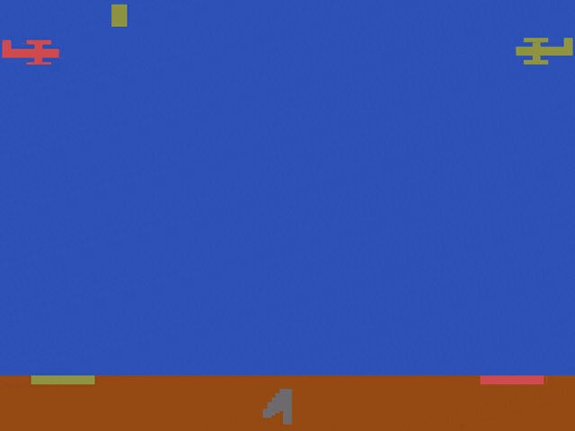 Sky Diver [Text Label] title screen for Atari 2600